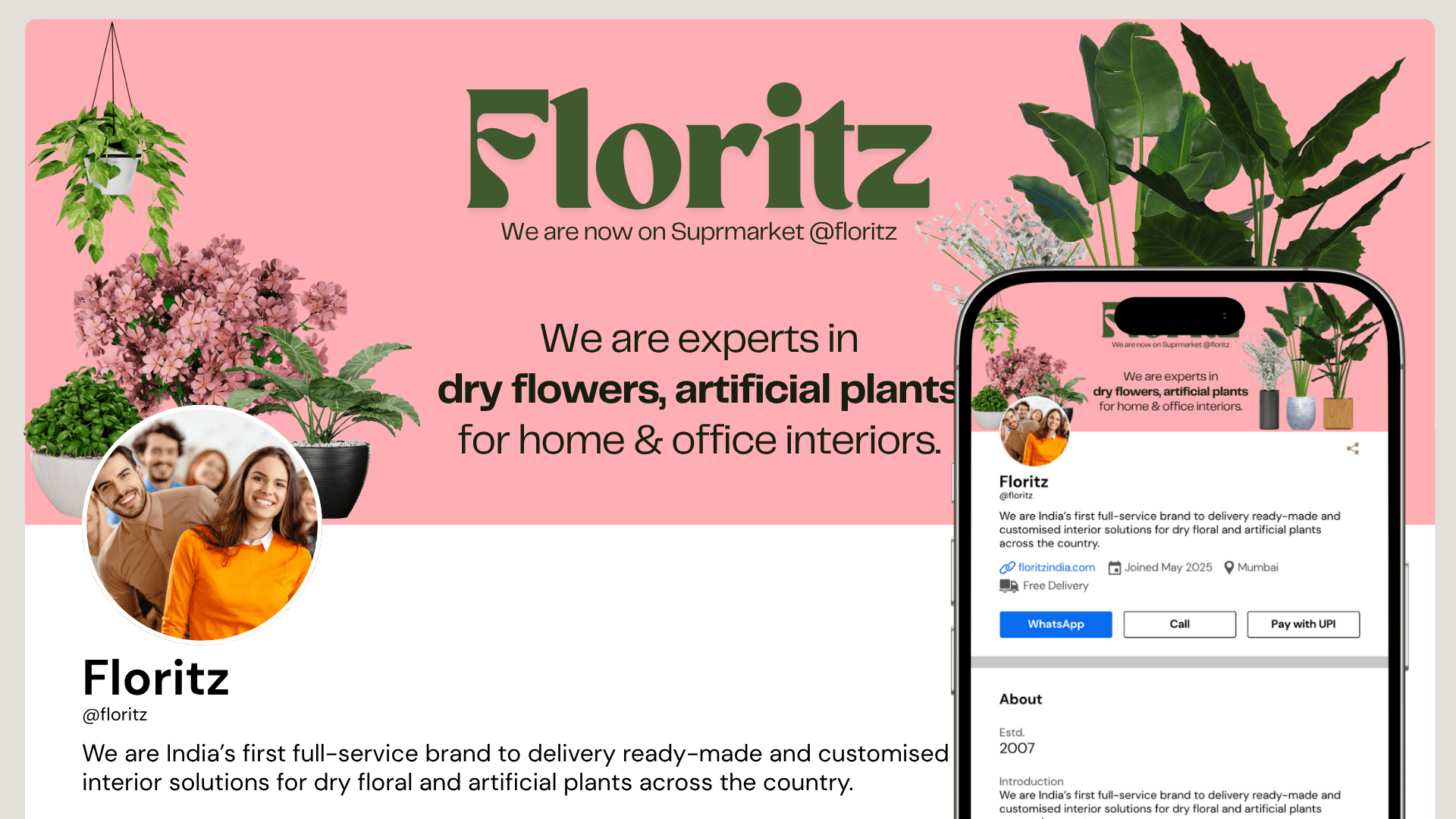 Suprmarket Brand Page for Floritz